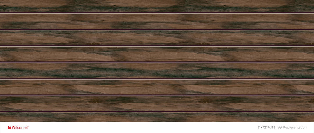 Planked California Walnut - Wood Grain Laminate Slatwall (HPL)