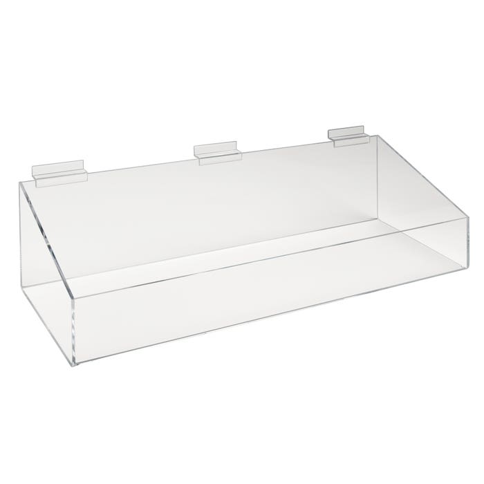 Acrylic Slatwall Tray with High Sides