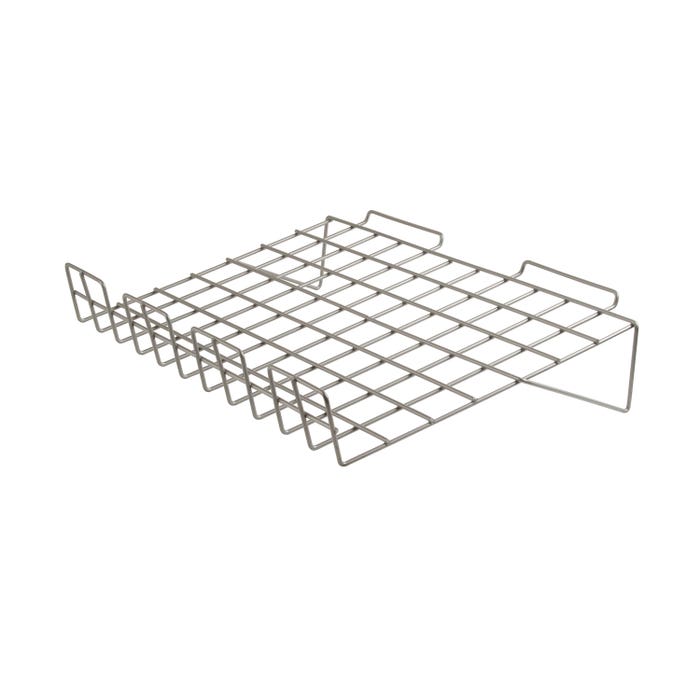 Sloping Wire Slatwall Shelf (22.5" W x 14" L) - Pack of 6